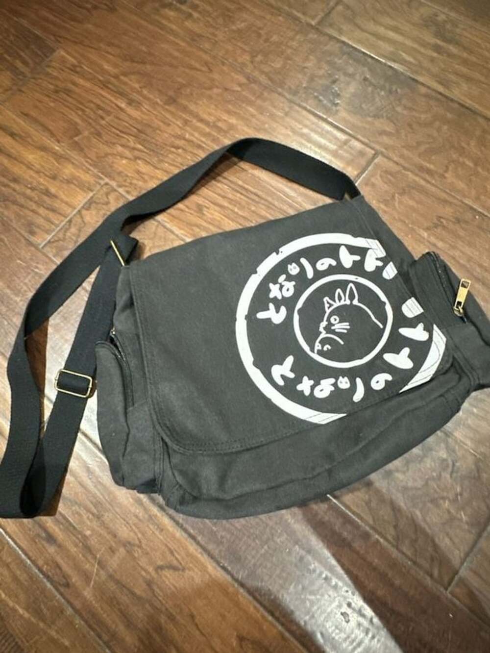 Studio Ghibli My Neighbor Totoro Canvas Messenger Bag Black